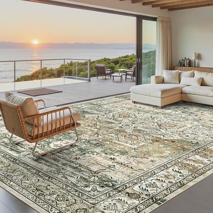 Soalmost Washable Area Rug 8x10, Large Soft Rugs