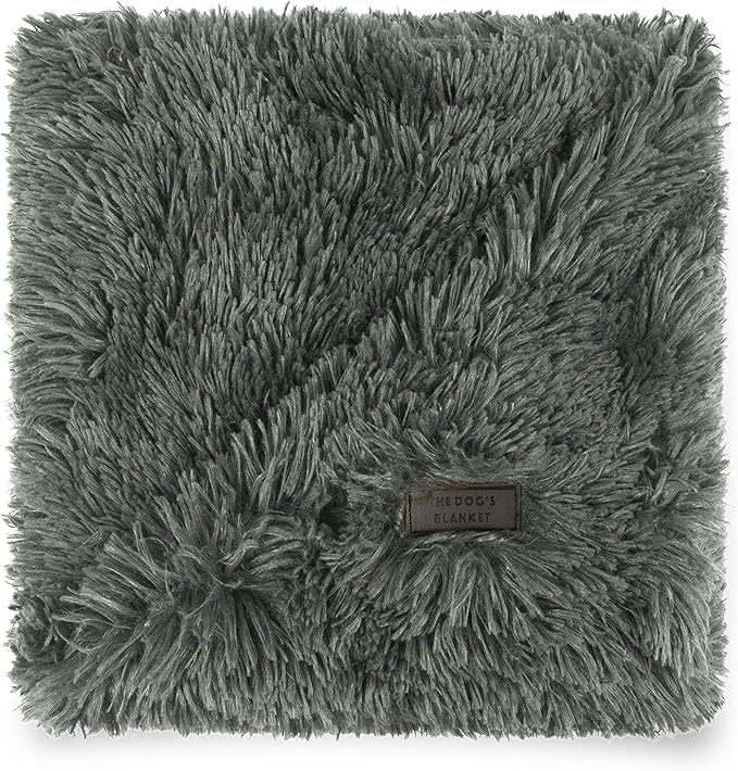 The Dog’s Blanket – Faux Fur Dog Blanket, Grey, XL, 38x54