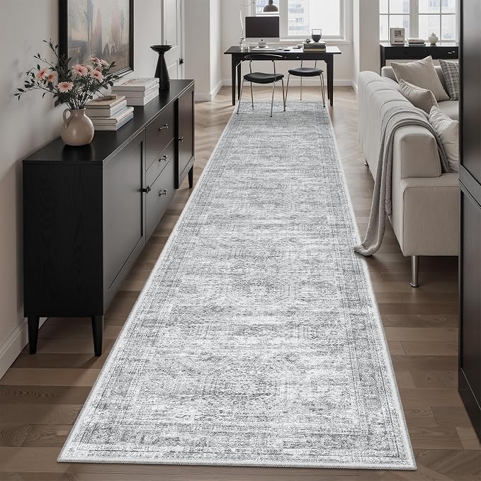 Runner Rug 2'6" x 12' Washable Non-Slip Runner Rugs