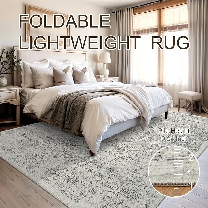Soalmost Washable Area Rug 8x10