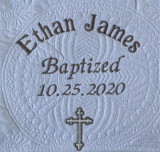 Personalized Baby Quilt Baby Blankets Monogrammed Blankets for Kids Baby Blankets for Boys Girls Embroidered Baby Gifts Christening Baptism