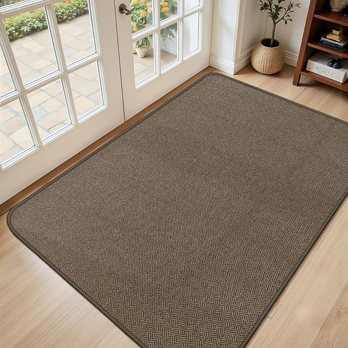 Ultra Thin Door Mat Indoor Entrance 36"x59", Low-Profile Indoor Door Mat