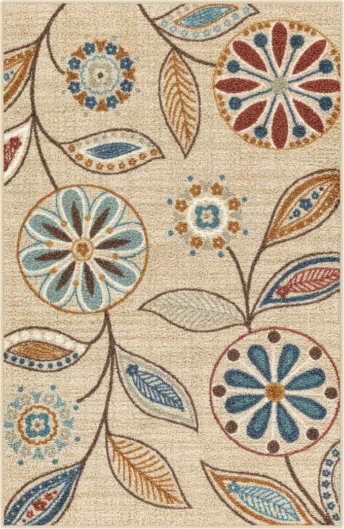 Maples Rugs Reggie Floral Kitchen Rug