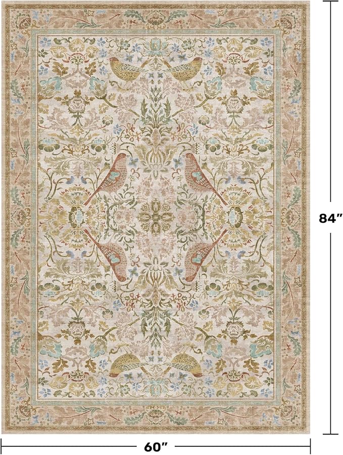 Hazo Haus Washable Area Rugs 5x7