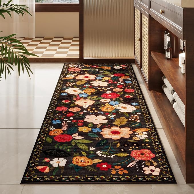 Rugcomf Runner Rug for Hallways Kitchen Rug Non Slip 2'x 6' Washable Runner Rugs