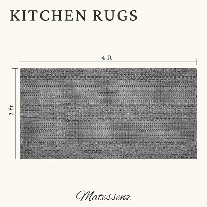 2' x 4' Entryway Rug, Boho Small Area Rug, Machine Washable, Woven Rug