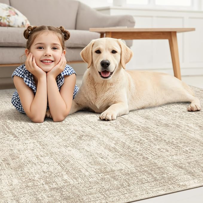 Soalmost Washable Area Rug 8x10, Large Soft Rugs