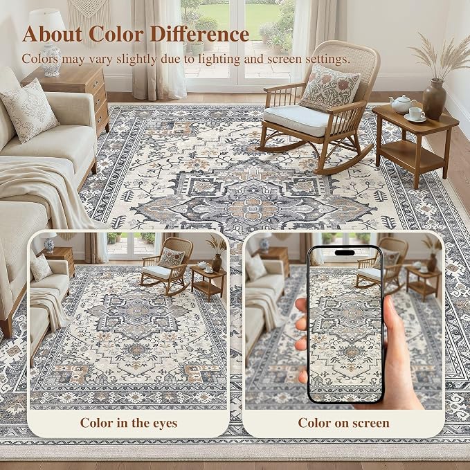 UERMEI 6x9 Area Rug Living Room Rugs