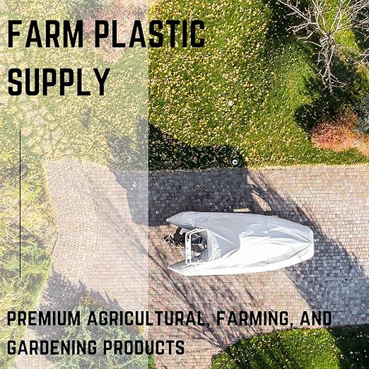 Farm Plastic Supply Polyethylene Plastic Shrink Wrap - 7 mil – Boat Shrink Film for Heat Gun, Industrial Shrink Wrap, Plastic Sheeting for Storage & Protection (White, 20' x 125')