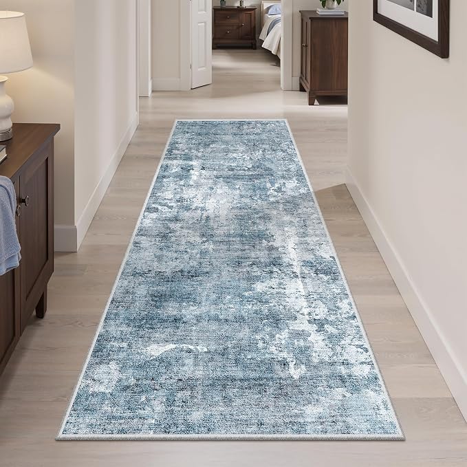 Soalmost Runner Rug 2'x6' Abstract Washable Non-Slip Runner Rugs