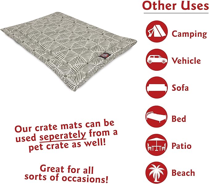 24" Charlie Gray Crate Dog Bed Mat By Majestic Pet Products