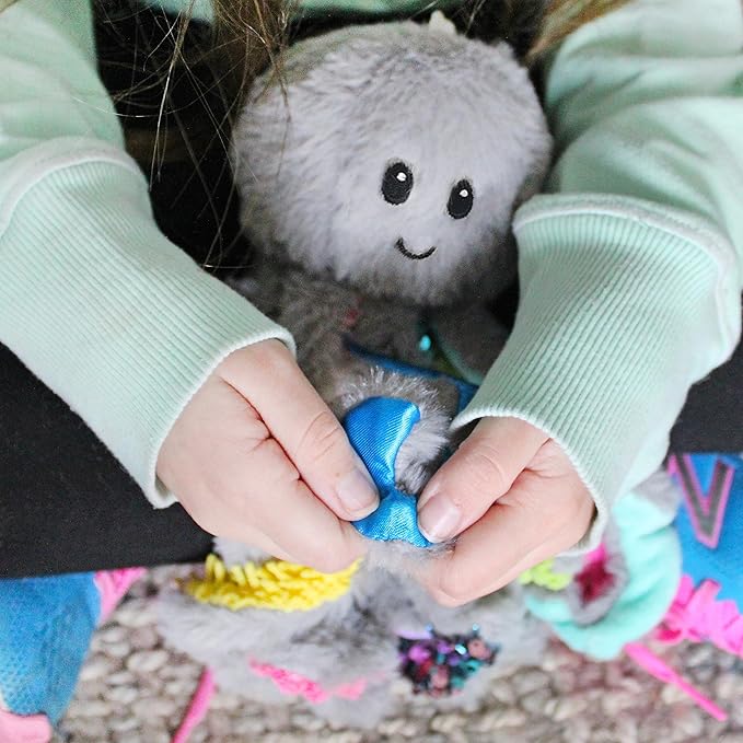 Mini Sensory Octopus Plush Toy, Travel-Size Fidget Plush for Special Needs and Sensory Fun