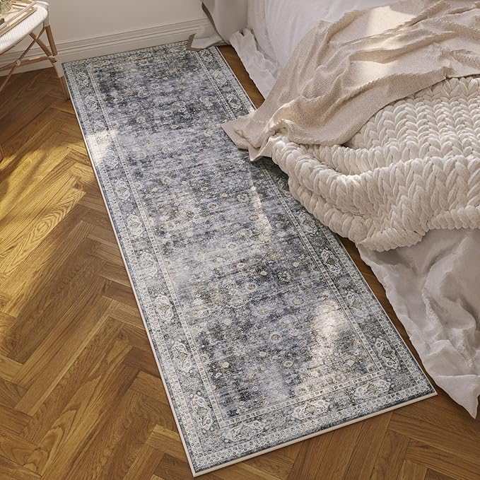 Rugcomf Washable Kitchen Runner 2'7"x12'
