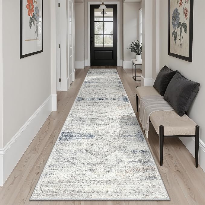 Soalmost Runner Rug 2x12 Washable Non-Slip Hallway Runner Rugs