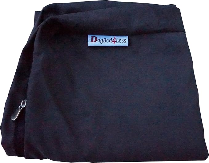 Dogbed4less Memory Foam Dog Bed for Medium Large Dogs with Orthopedic Comfort, Waterproof Liner and Espresso Washable Pet Bed Cover 40X35 Pillow