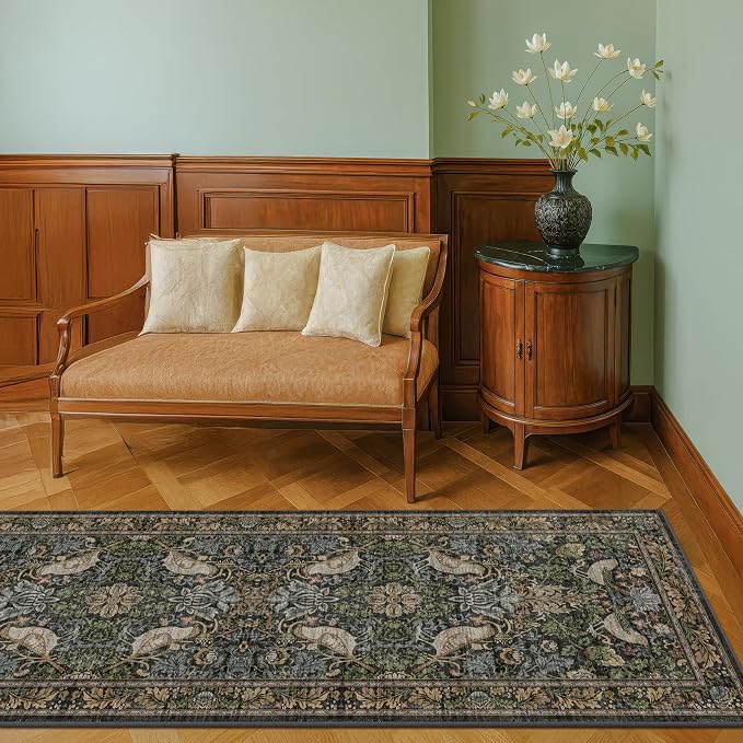 8ft Long Floral Kitchen Runners