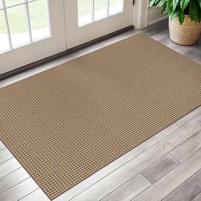 EARTHALL Woven Area Rug 3x5 Ft Washable Rugs