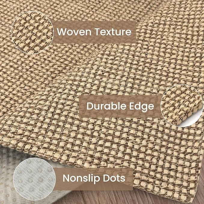 IOHOUZE Washable Runner Rug 2x8 Non Slip Rubber Backed Hallway Runner Entryway