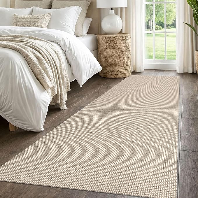 IOHOUZE Washable Runner Rug 3x8 Non Slip Rubber Backed Wide Hallway Runner