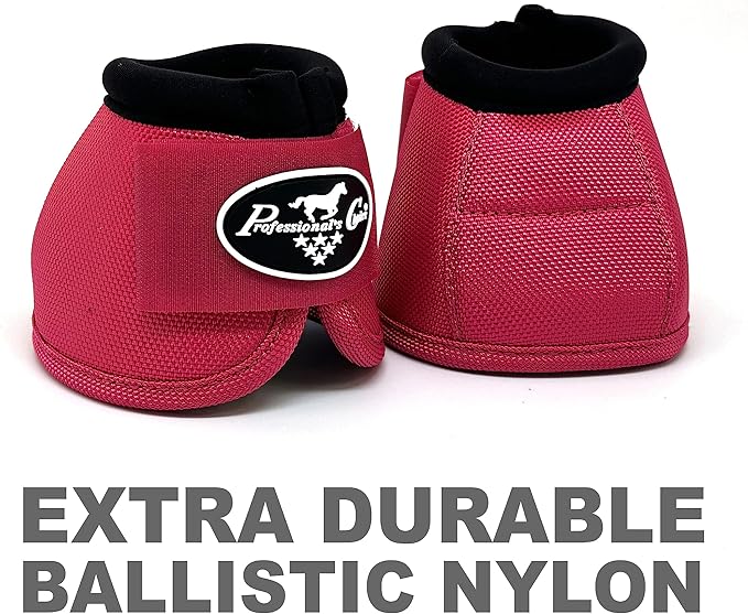 Professional's Choice Ballistic Overreach Bell Boots for Horses | Superb Protection, Durability & Comfort | Quick Wrap Hook & Loop