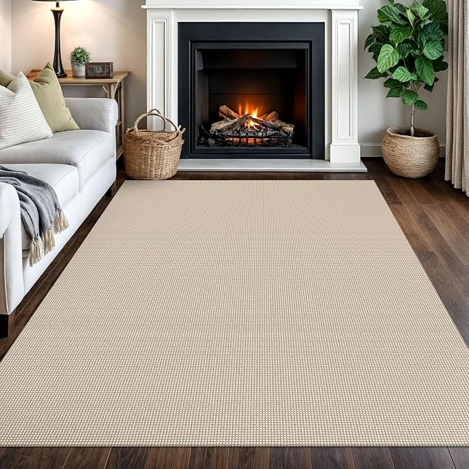 IOHOUZE Washable Area Rug 5x7 Non Slip Rubber Backed Rugs