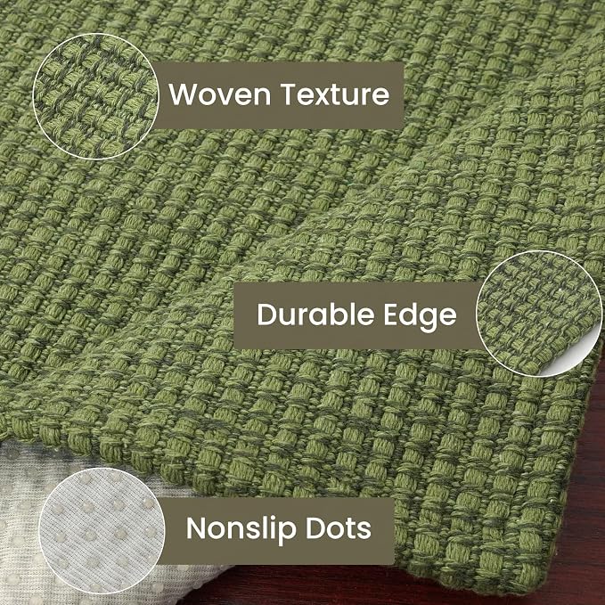 IOHOUZE Washable Exrea Long Hallway Runner Rug 3x18 Non Slip Rubber Backed
