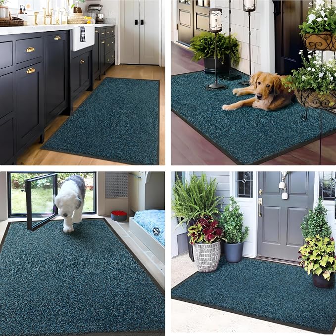 Mibao Front Door Mat Indoor Entrance, Dirt Trapper Welcome Mat
