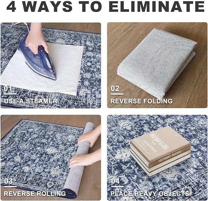 KILOCOCO Kitchen Rug Runner Sets of 2PCS 2x3 and 2x6 Washable Area Rug Non Slip