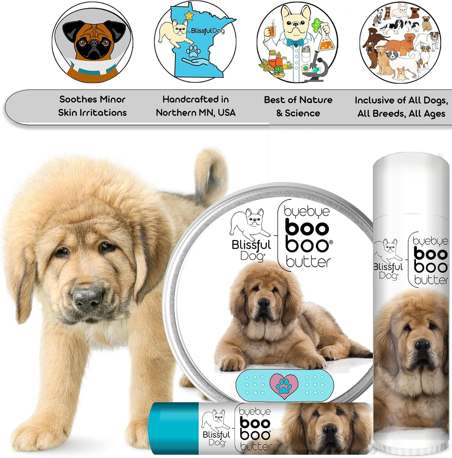Tibetan Mastiff Boo Boo Butter, 4 oz