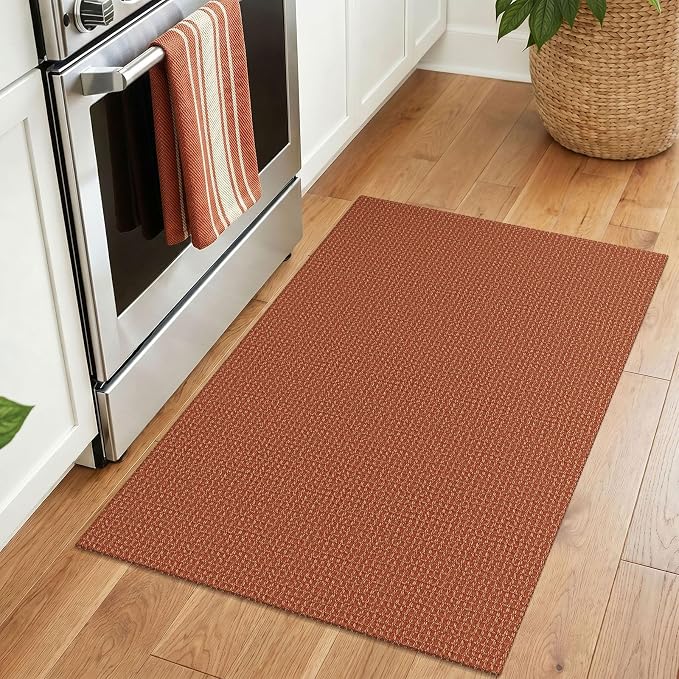 IOHOUZE Small Area Rug 2x3 Washable Woven Rugs