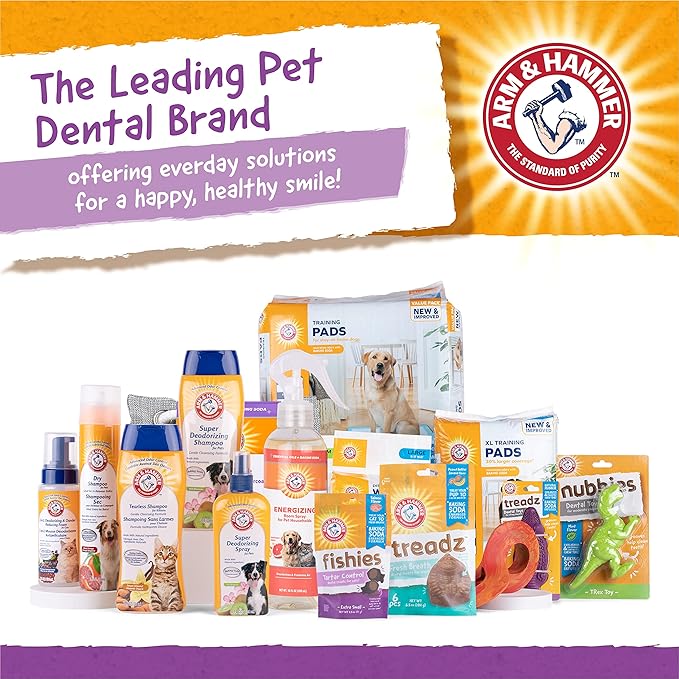 Arm & Hammer for Pets Chew Toy and Dentral Treats for Dogs | Bundle Includes 1 Gorilla Chew Toy and 20 Pc Peanut Butter Nubbies Flavor Dog Treats | Reduce Plaque & Tartar | Safe for Dogs up to 35 Lbs