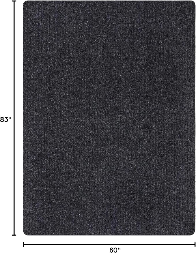 Ottomanson 5' x 6'6" Mud Mat Area Rug Scraper Carpet