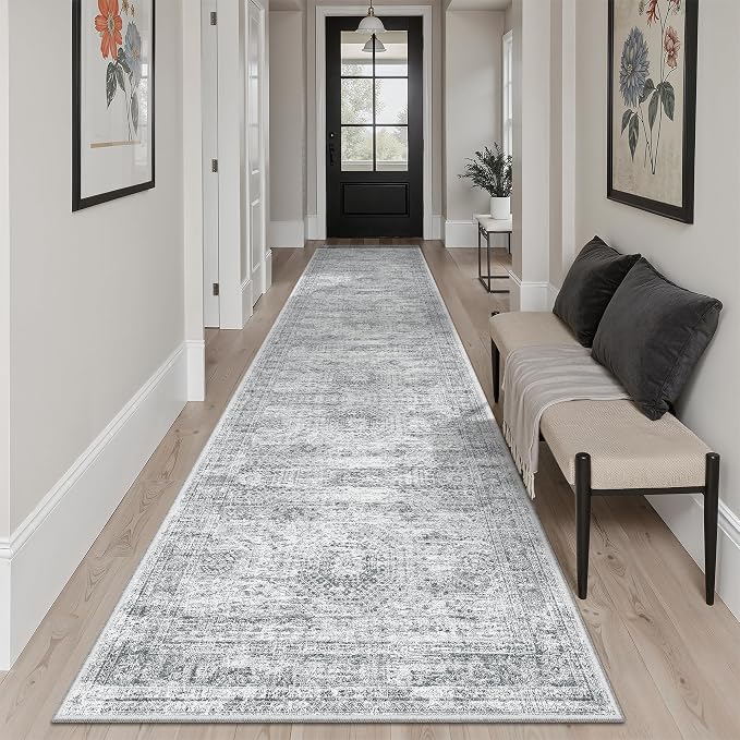 Soalmost Runner Rug 2'6" x 10' Washable Non-Slip Runner Rugs