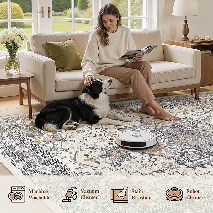 UERMEI 6x9 Area Rug Living Room Rugs