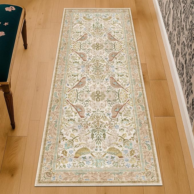 Hazo Haus Boho Long Bathroom Runner Rug 2x6