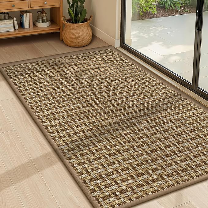 LEKEEPGO Door Mat Indoor Entrance 24"x36", Absorbent Indoor Door Mat, Non Slip