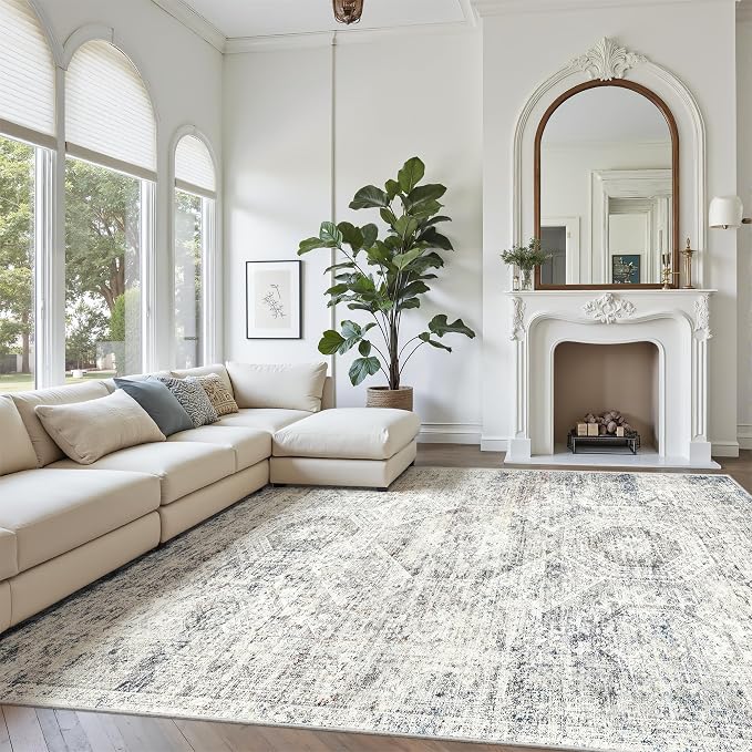 Soalmost Washable Area Rug 8x12, Large Soft Rugs