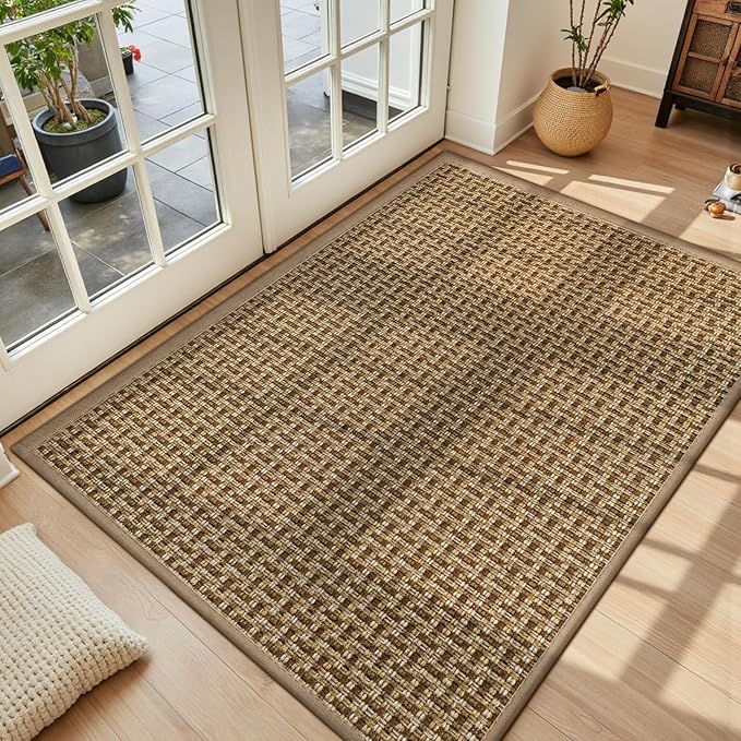 LEKEEPGO Door Mat Indoor Entrance 36"x59", Absorbent Indoor Door Mat Large