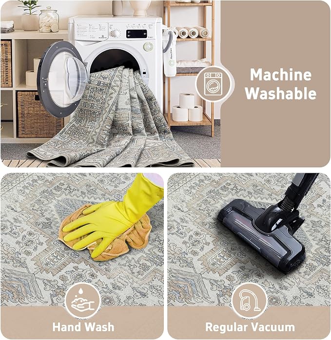 Machine Washable Rugs 6x9 Area Rugs