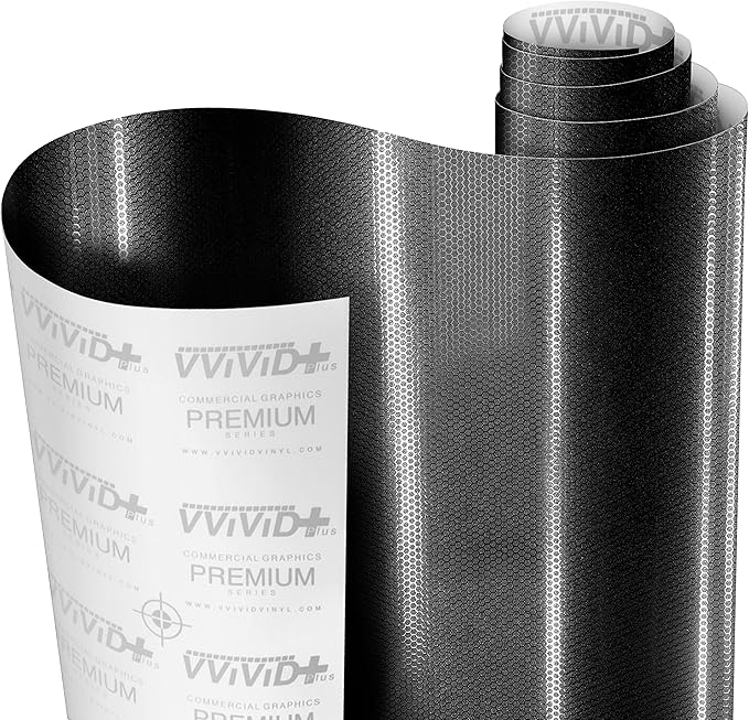 VViViD+ Honeycomb Matte Black Small Pattern Car Wrap Vinyl (6ft x 5ft)