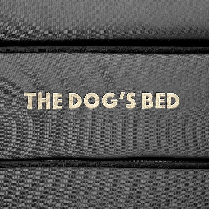 The Dog’s Bed Replacement Outer Cover & Bolster for Standard Foam Beds, Oxford Fabric, Grey, Large