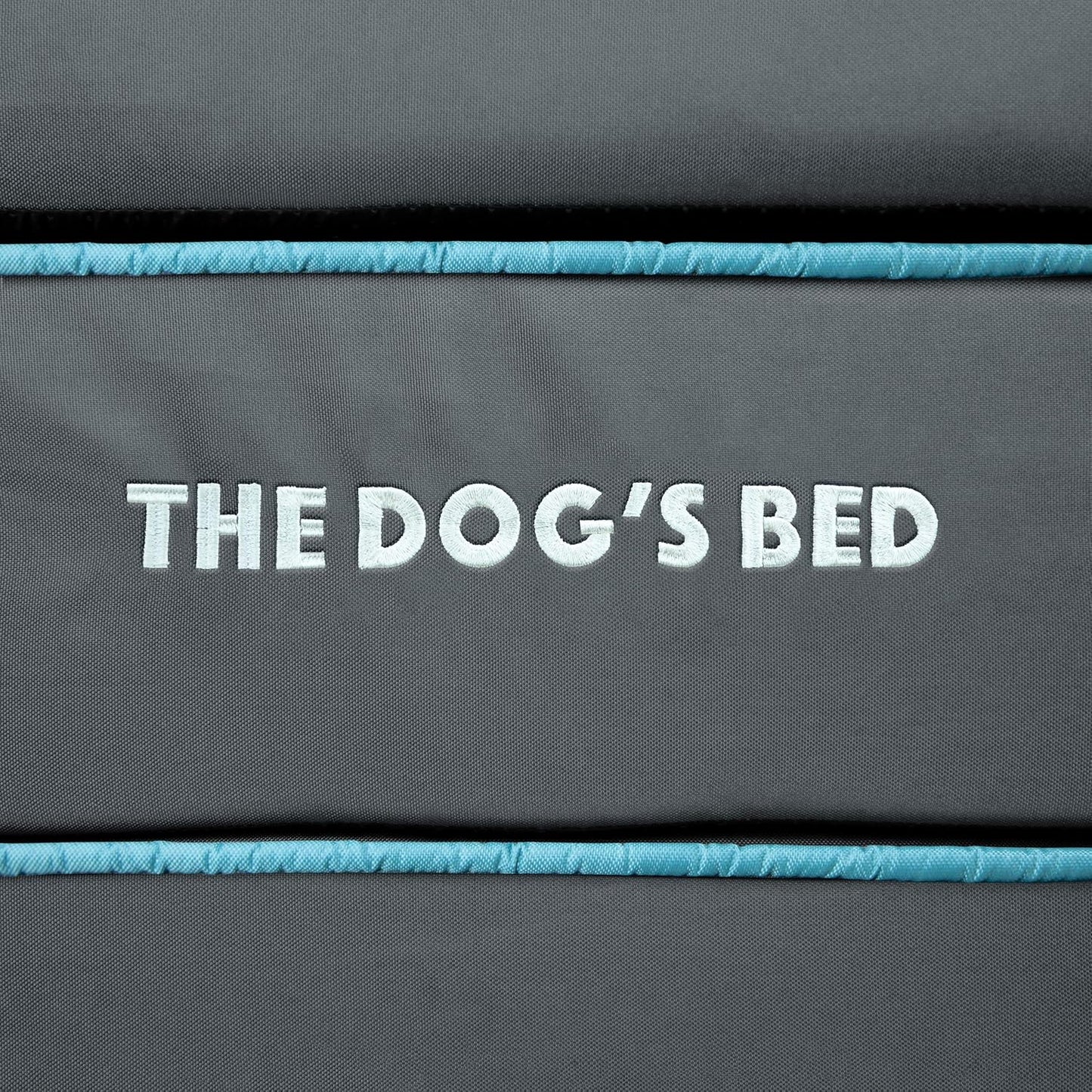 The Dog’s Bed Orthopedic Headrest Dog Bed Large Grey/Blue 40x25, Memory Foam, Pain Relief for Arthritis, Hip & Elbow Dysplasia, Post Surgery, Lameness, Veterinary Approved, Waterproof Washable Cover